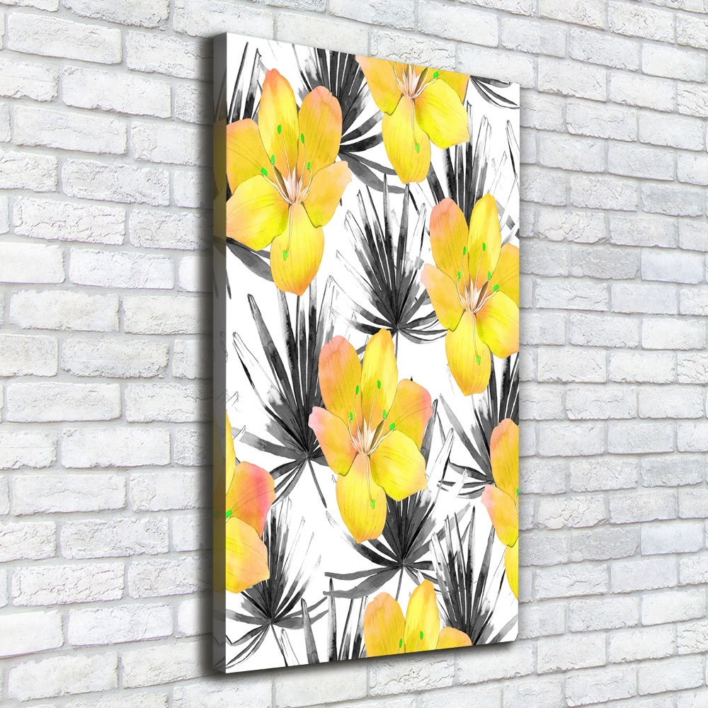 Tableau imprimé sur toile Les fleurs tropicales