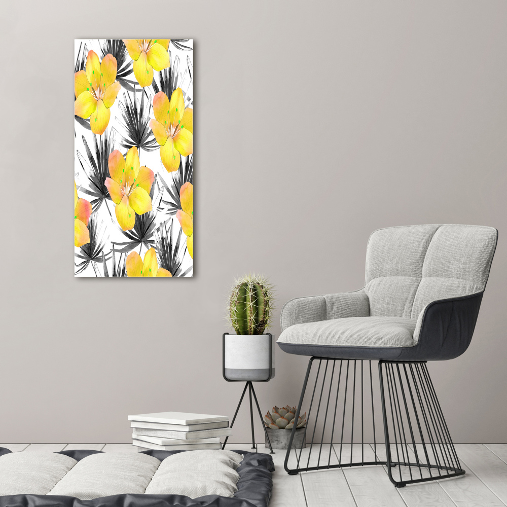 Tableau imprimé sur toile Les fleurs tropicales