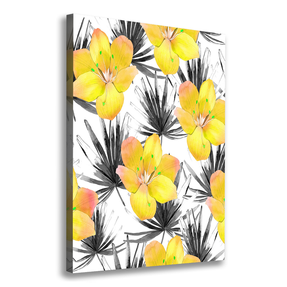 Tableau imprimé sur toile Les fleurs tropicales