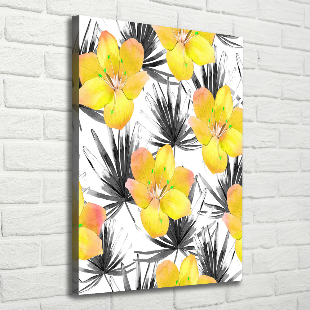 Tableau imprimé sur toile Les fleurs tropicales