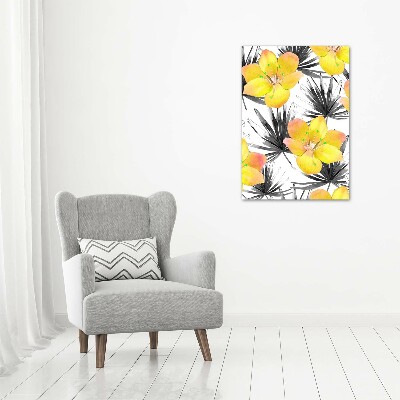 Tableau imprimé sur toile Les fleurs tropicales