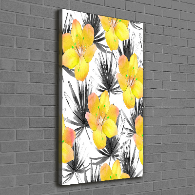 Tableau imprimé sur toile Les fleurs tropicales