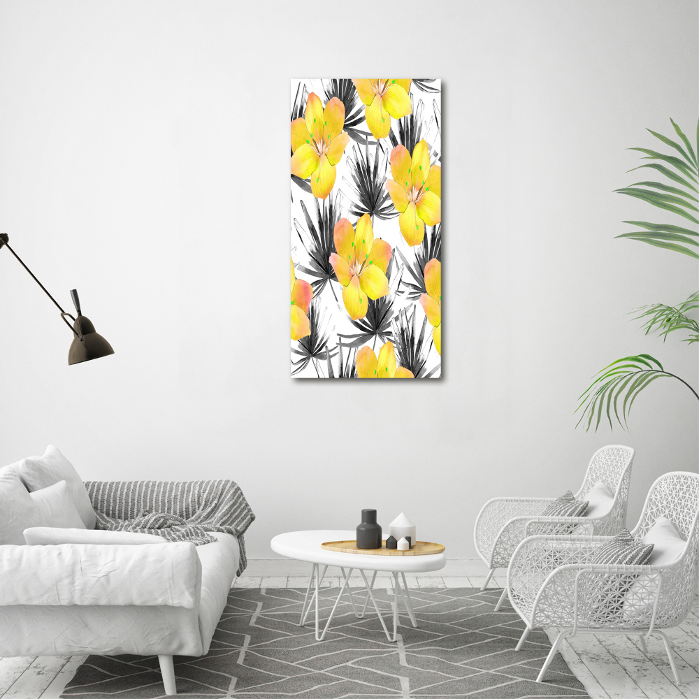 Tableau imprimé sur toile Les fleurs tropicales