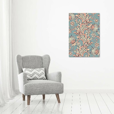 Tableau mural sur toile Fleurs ethniques