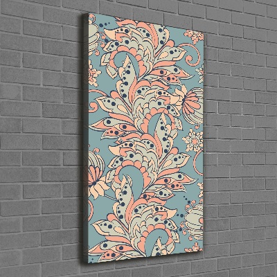 Tableau mural sur toile Fleurs ethniques