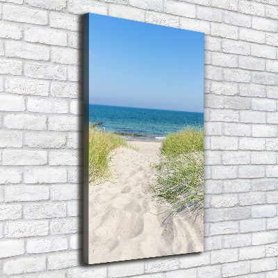 Tableau sur toile Dunes en bord de mer