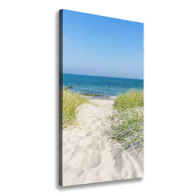 Tableau sur toile Dunes en bord de mer