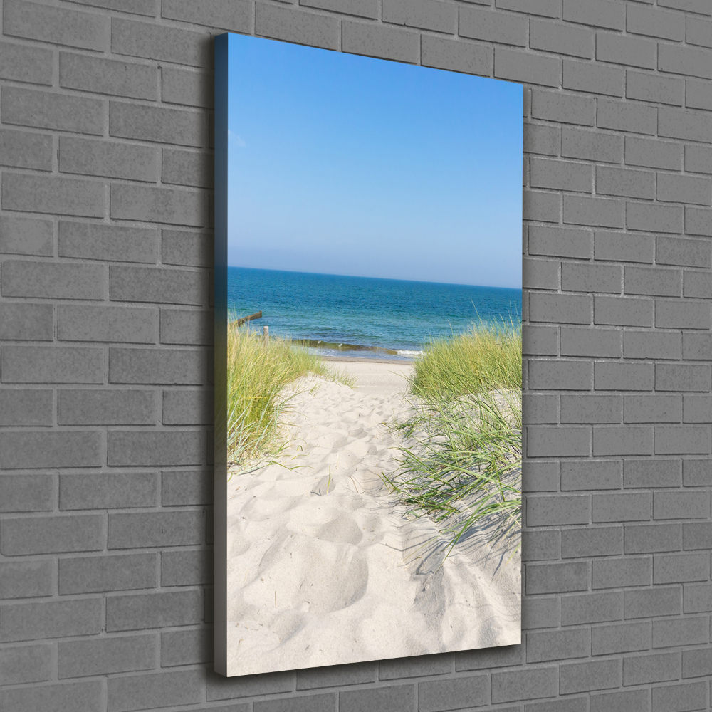 Tableau sur toile Dunes en bord de mer