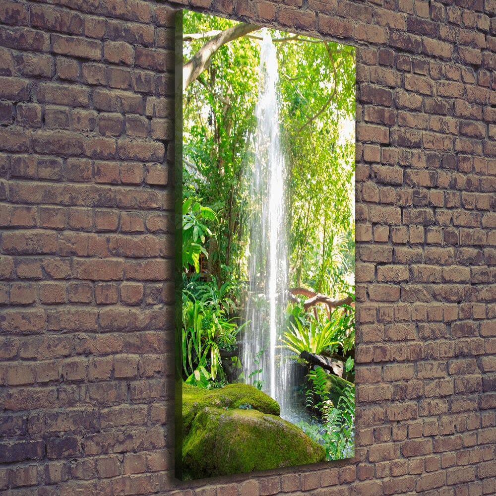 Tableau sur toile Cascade dans la jungle