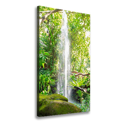 Tableau sur toile Cascade dans la jungle