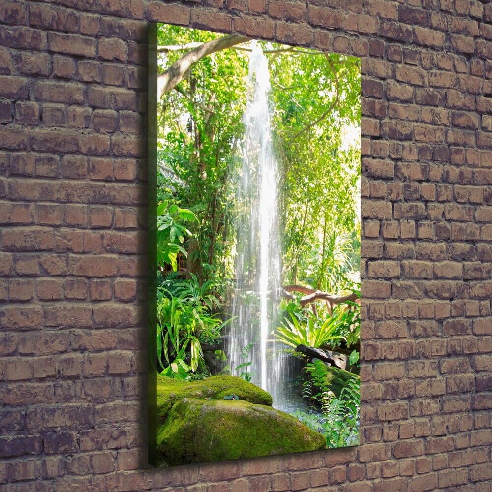 Tableau sur toile Cascade dans la jungle