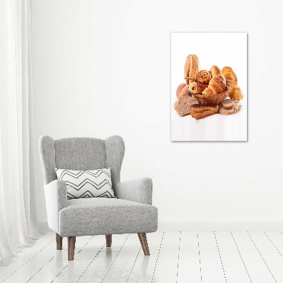 Tableau photo sur toile Pain dans un panier