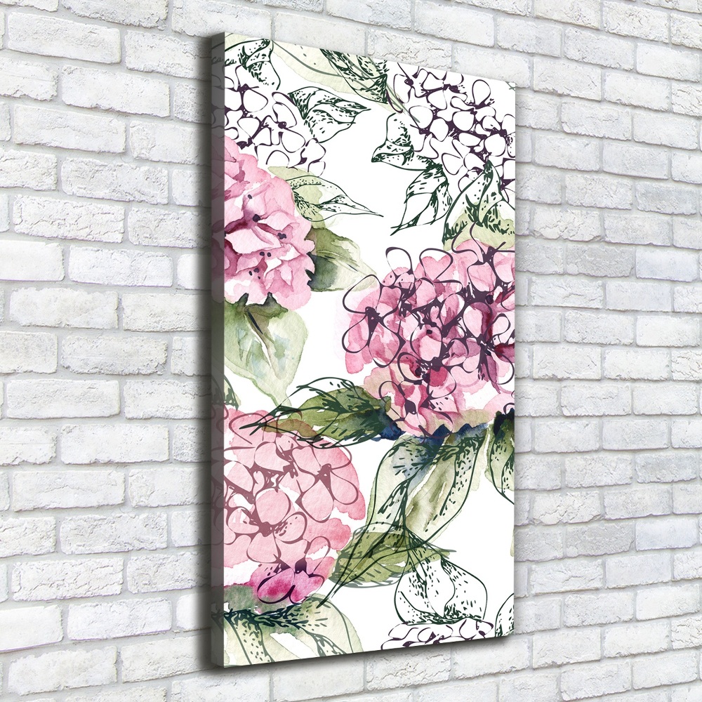 Tableau photo sur toile Hortensia