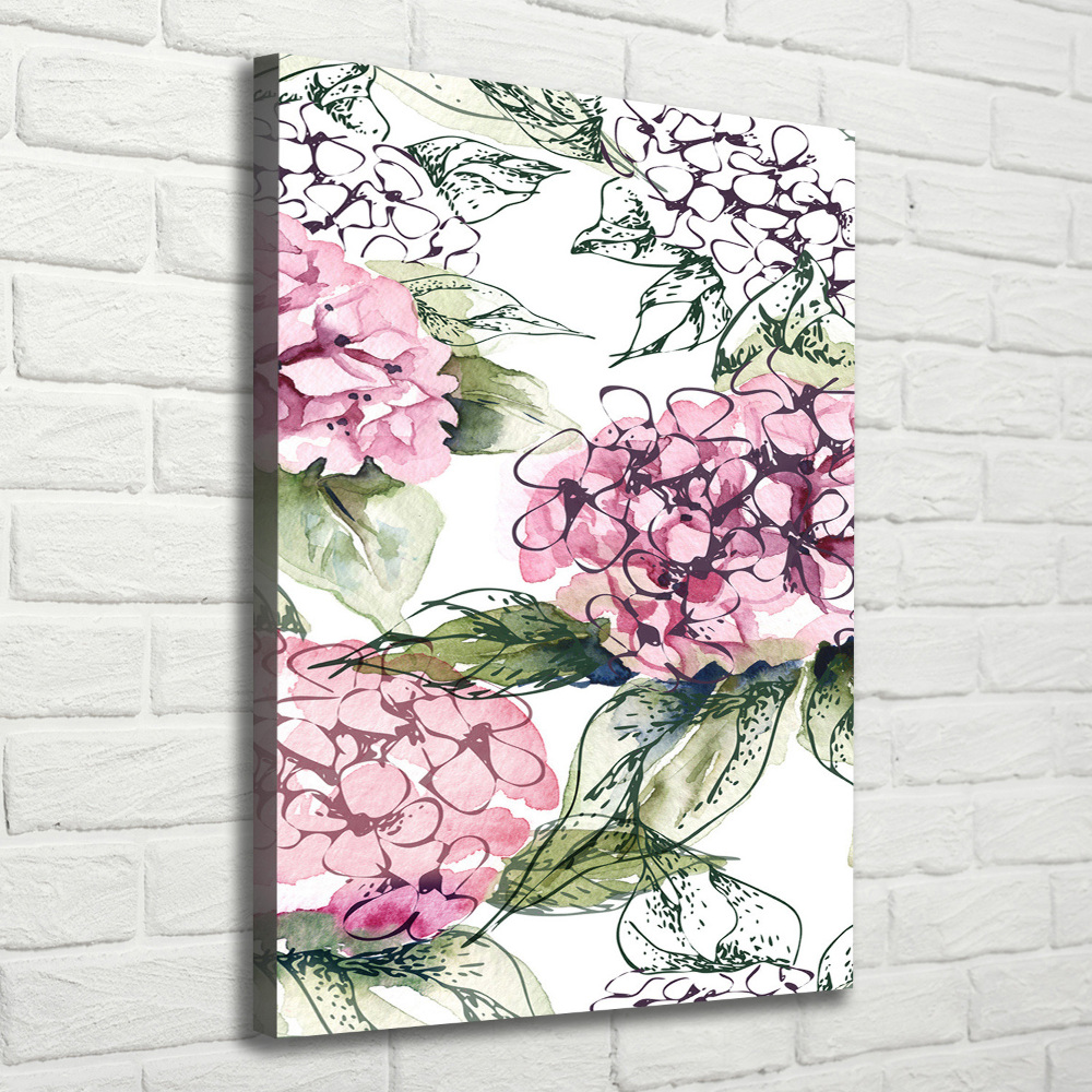 Tableau photo sur toile Hortensia