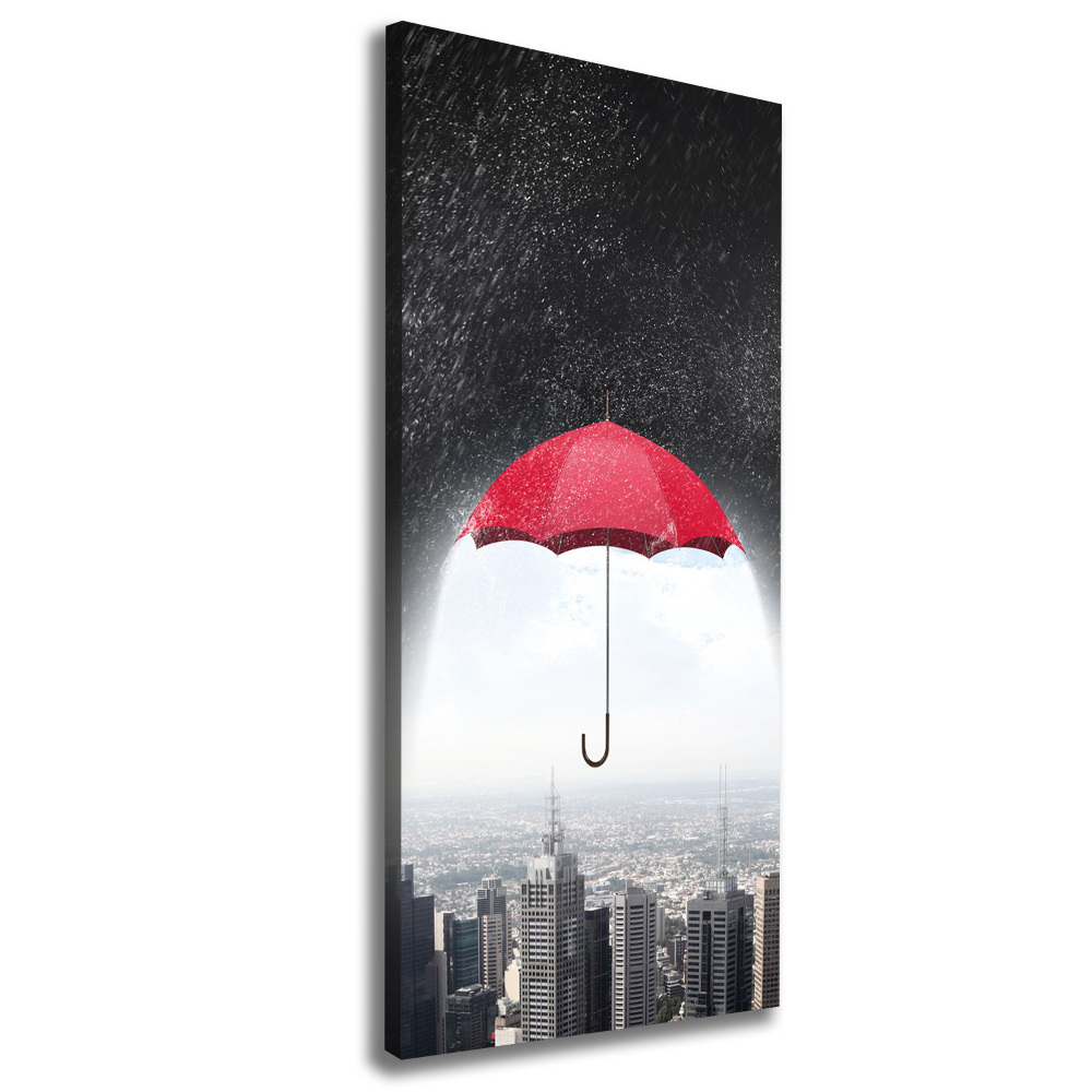 Tableau mural sur toile Parapluie sur la ville