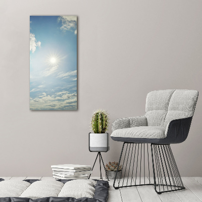 Tableau mural sur toile Soleil dans le ciel