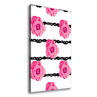 Tableau imprimé sur toile Roses fleurs