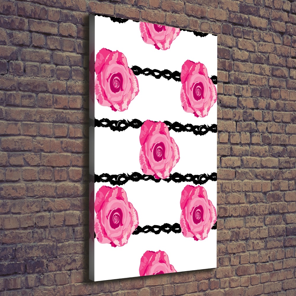 Tableau imprimé sur toile Roses fleurs