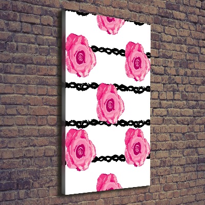 Tableau imprimé sur toile Roses fleurs