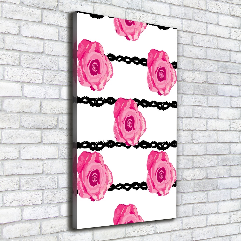 Tableau imprimé sur toile Roses fleurs