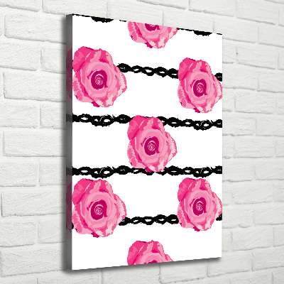 Tableau imprimé sur toile Roses fleurs