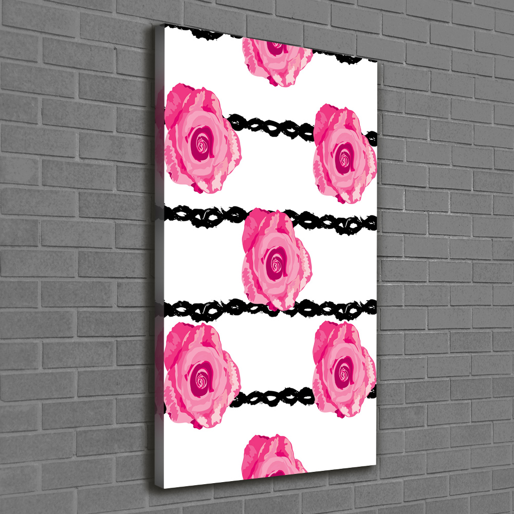 Tableau imprimé sur toile Roses fleurs