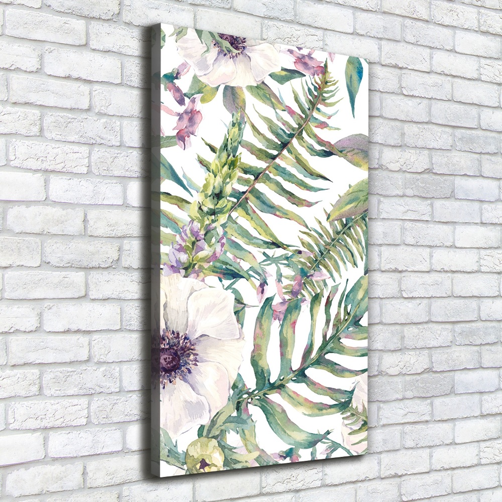 Tableau photo sur toile Feuilles tropicales