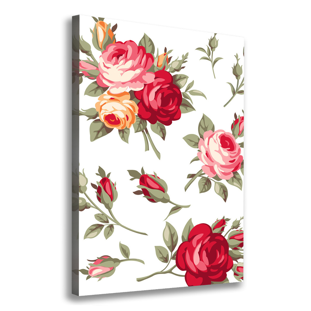 Tableau imprimé sur toile Rose sauvage