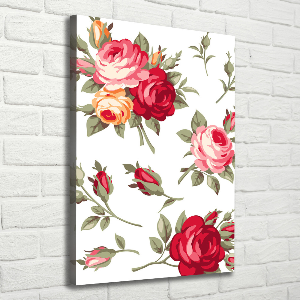 Tableau imprimé sur toile Rose sauvage