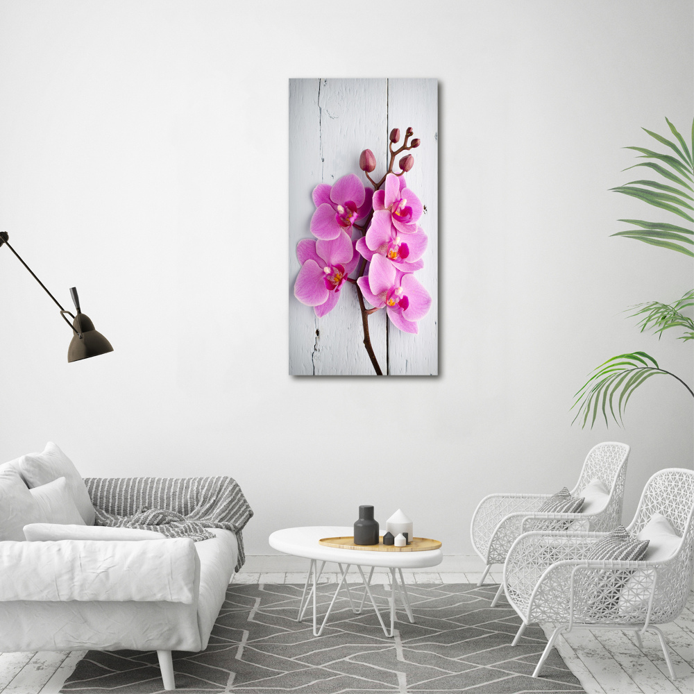 Tableau toile imprimée Orchidée rose