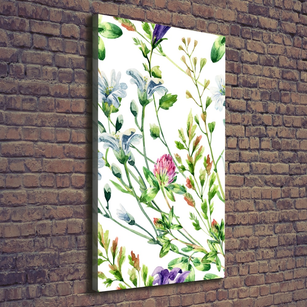 Tableau mural sur toile Les fleurs des champs