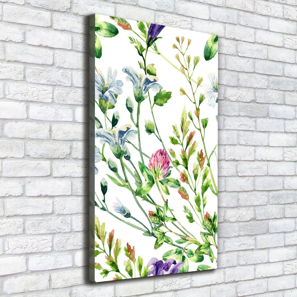 Tableau mural sur toile Les fleurs des champs