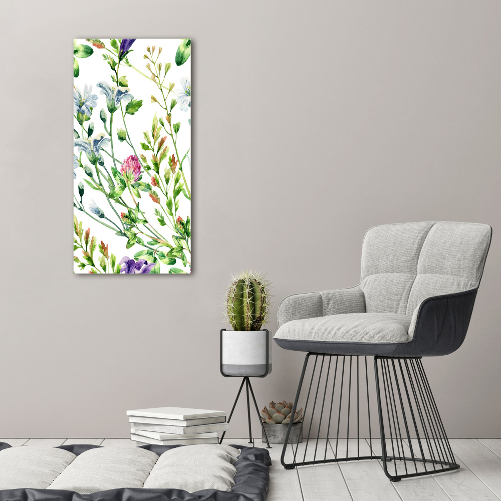 Tableau mural sur toile Les fleurs des champs