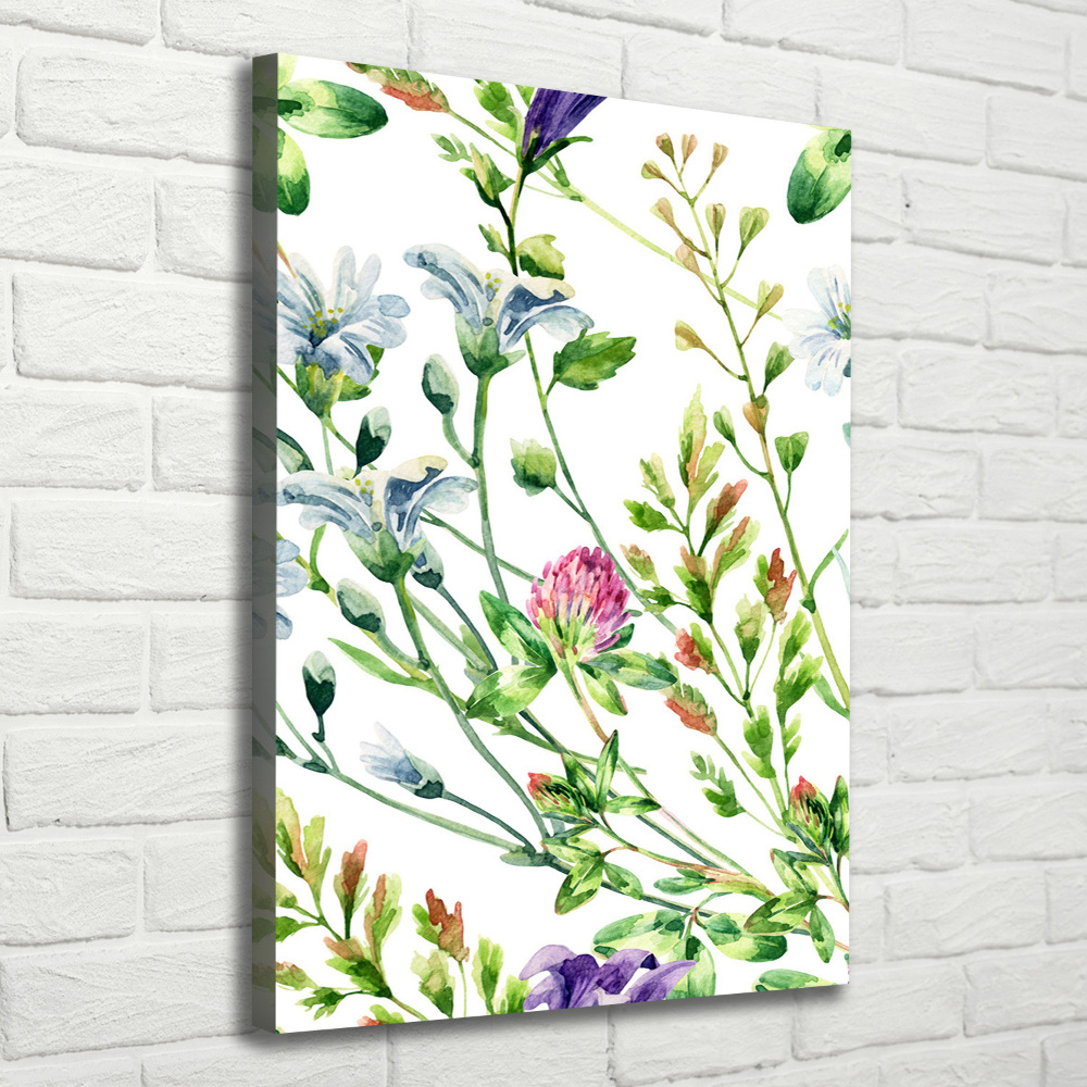 Tableau mural sur toile Les fleurs des champs