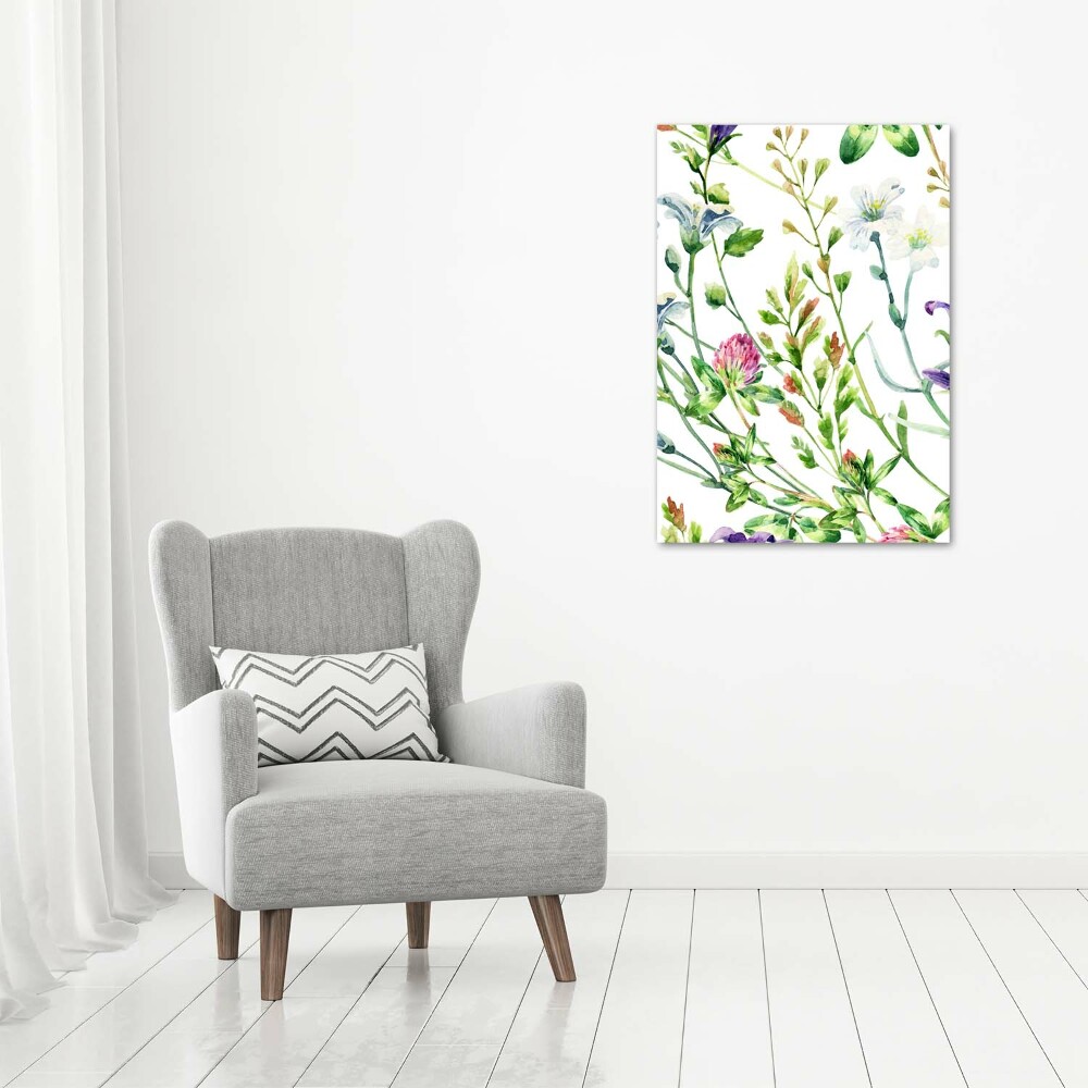 Tableau mural sur toile Les fleurs des champs