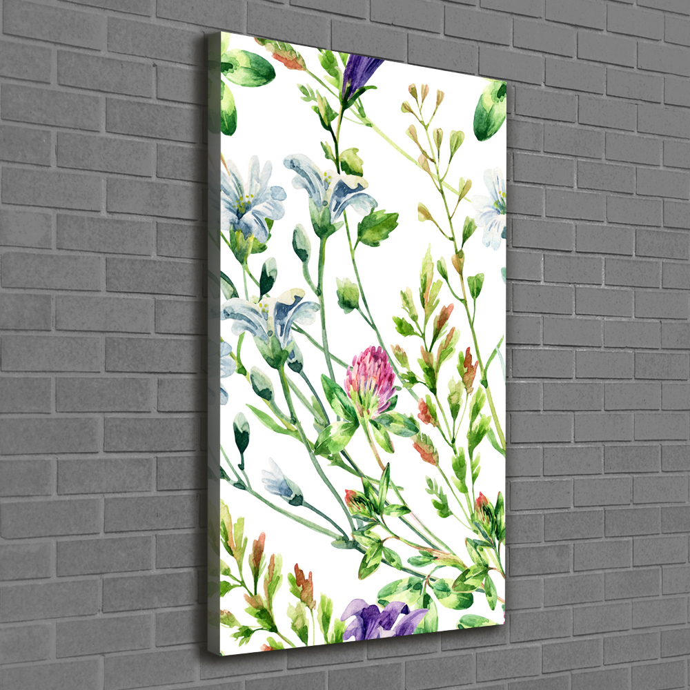 Tableau mural sur toile Les fleurs des champs