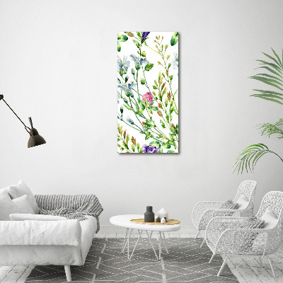 Tableau mural sur toile Les fleurs des champs