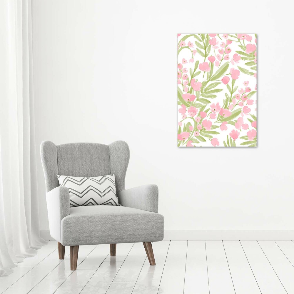 Tableau photo sur toile Fleurs roses