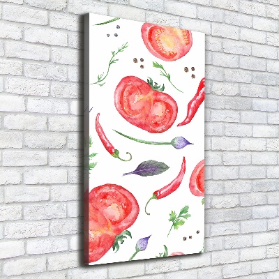 Tableau mural sur toile Légumes