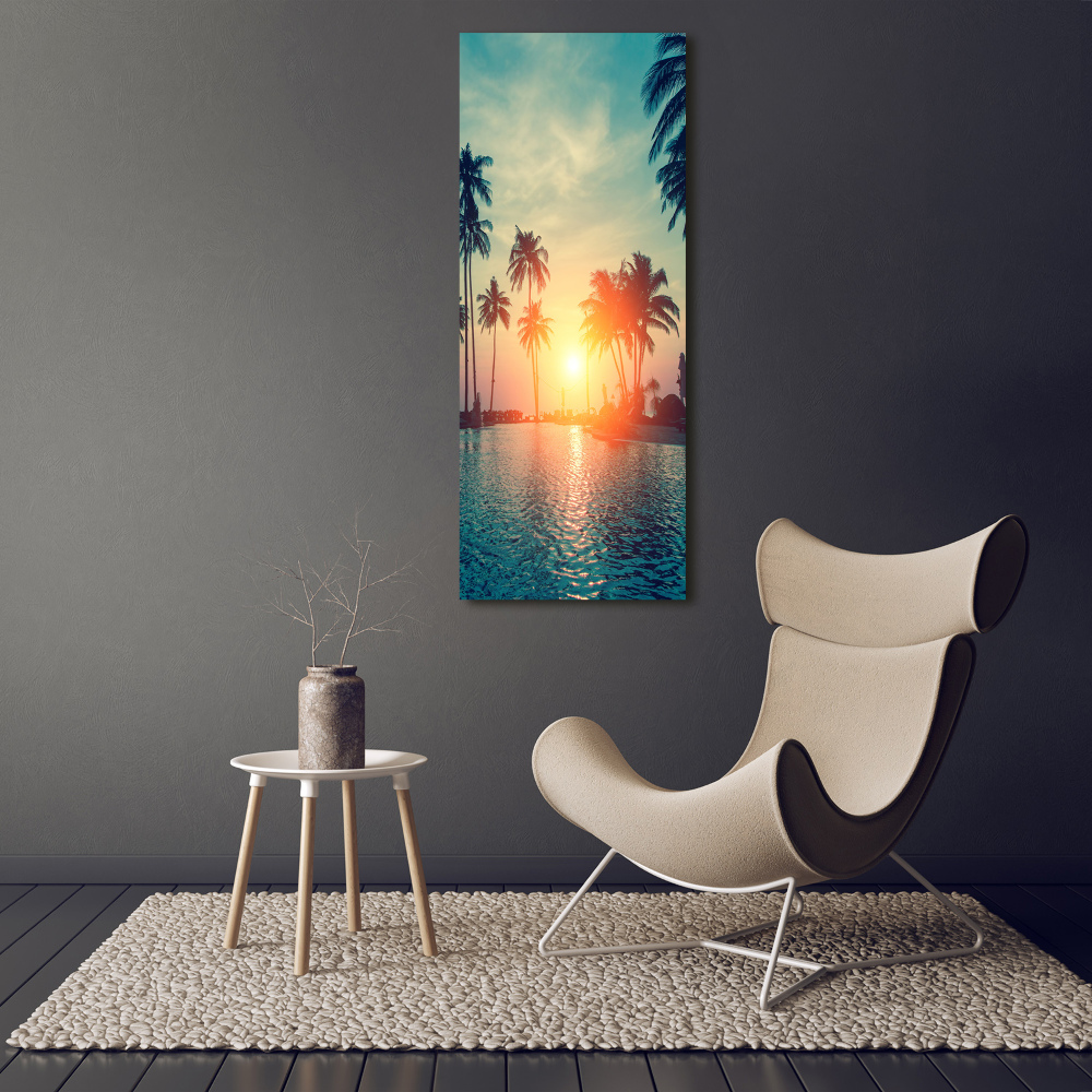 Tableau toile imprimée Plage exotique ocean