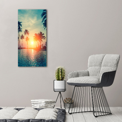 Tableau toile imprimée Plage exotique ocean