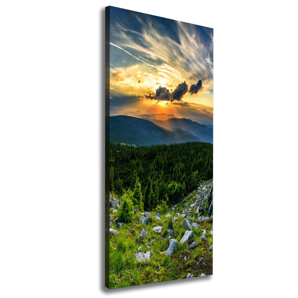 Tableau sur toile Panorama des montagnes