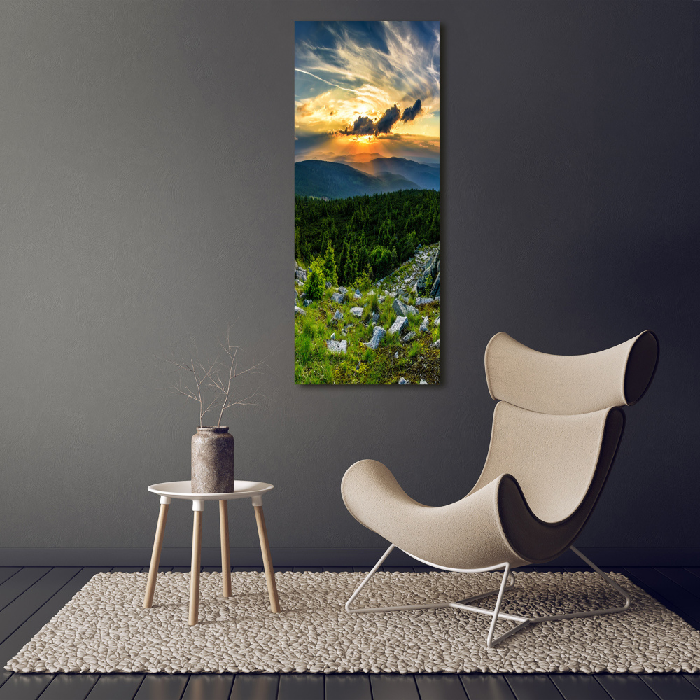 Tableau sur toile Panorama des montagnes