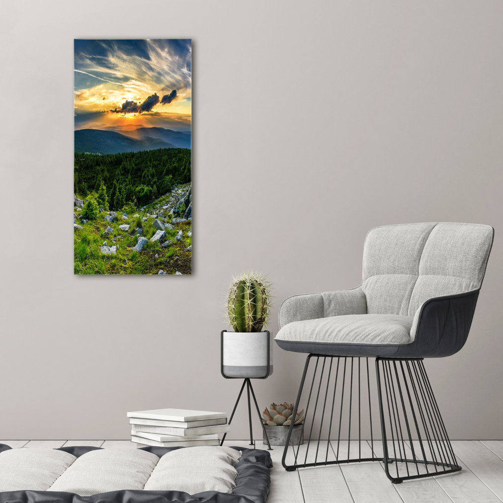 Tableau sur toile Panorama des montagnes