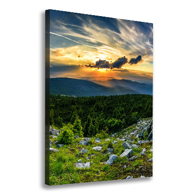 Tableau sur toile Panorama des montagnes