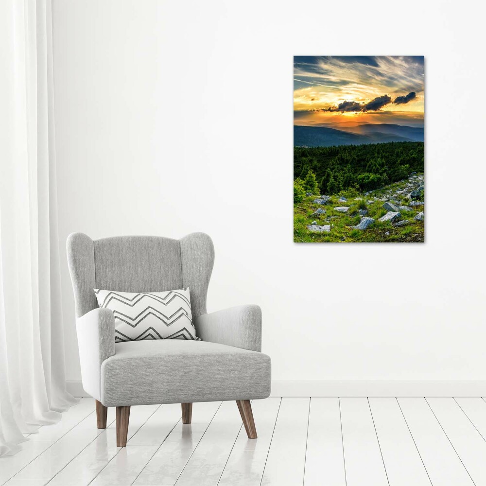 Tableau sur toile Panorama des montagnes