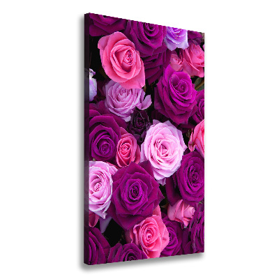 Tableau sur toile Roses roses