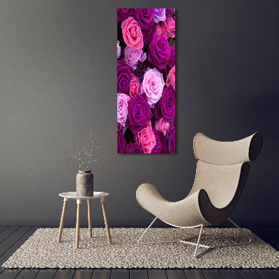 Tableau sur toile Roses roses