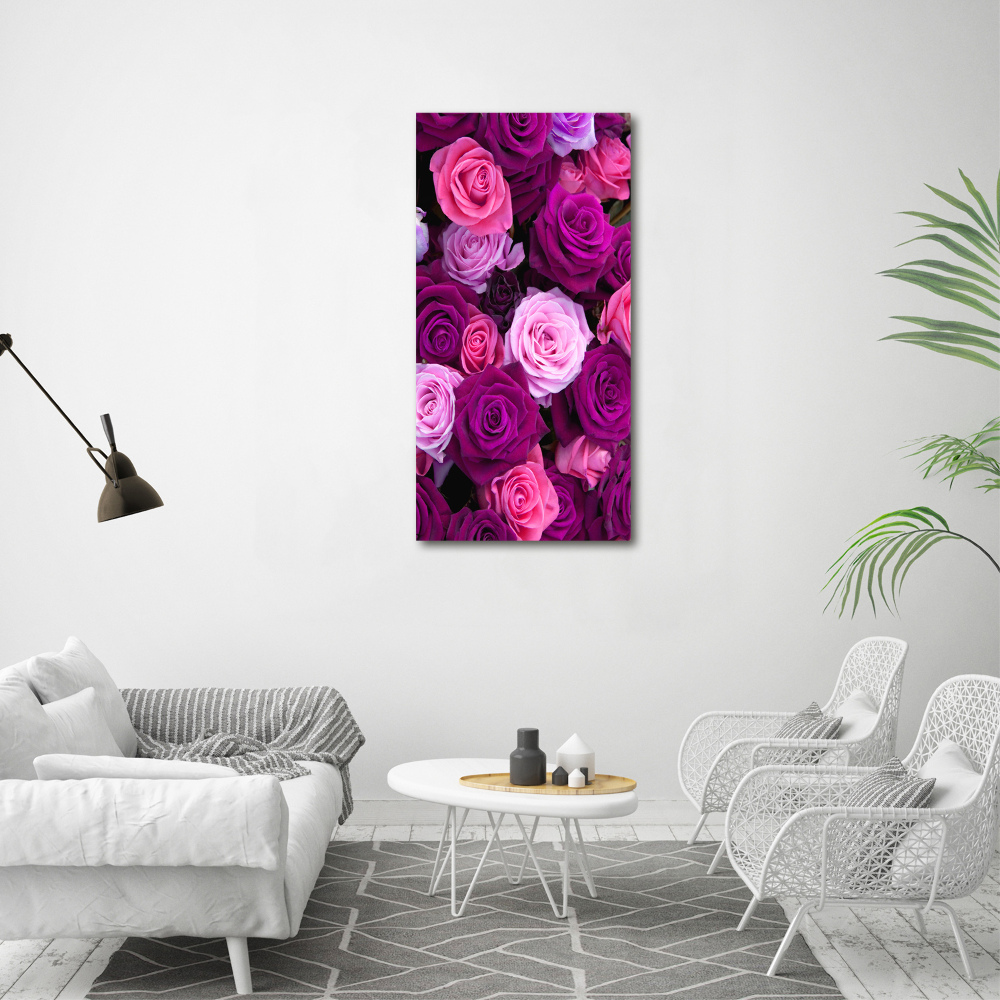 Tableau sur toile Roses roses