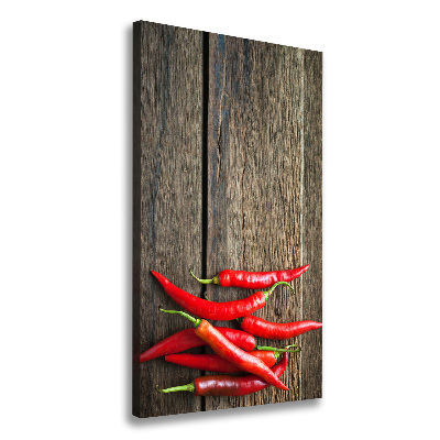 Tableau sur toile Piments chilli